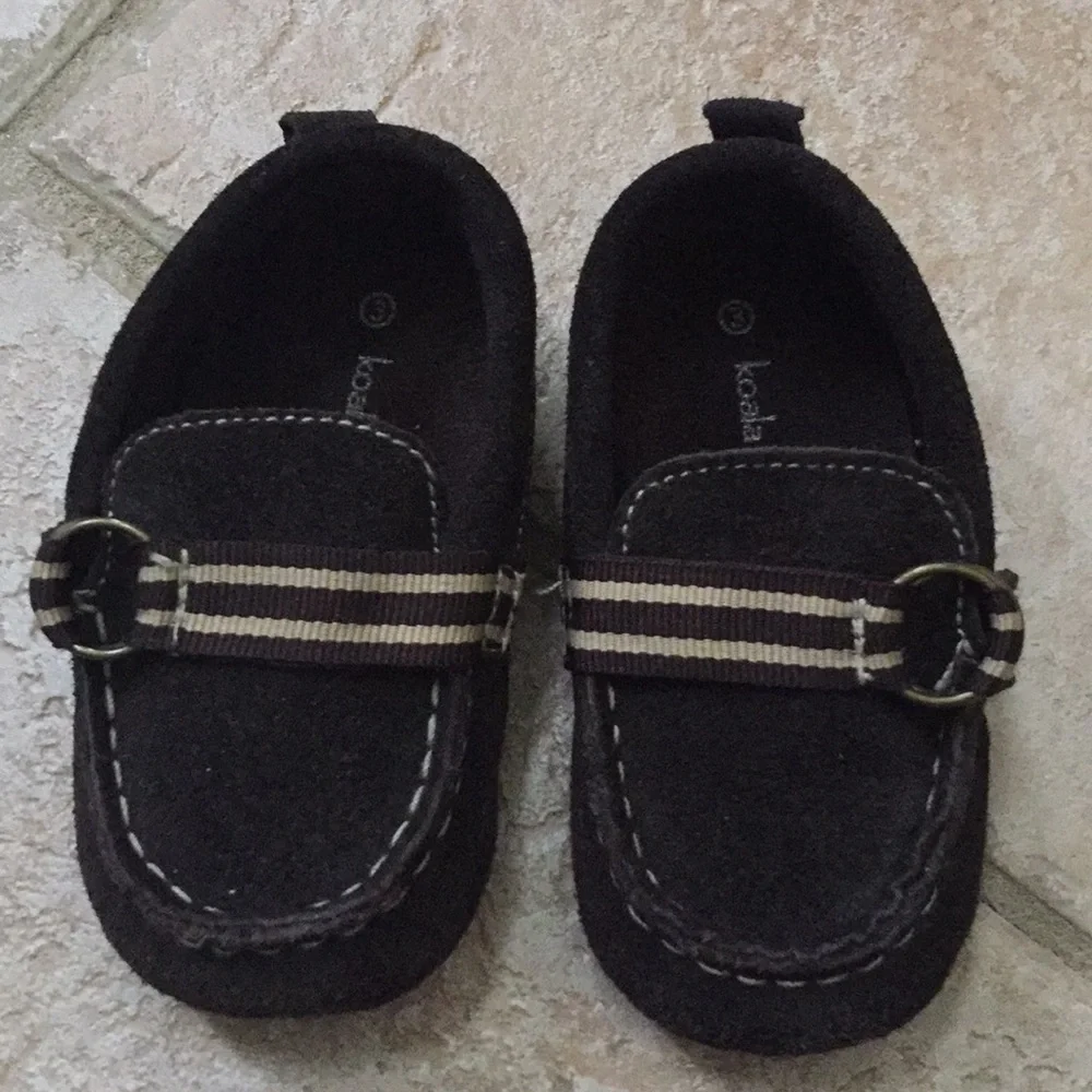 Koala Baby Boys Suede Loafer Moccasin Slippers